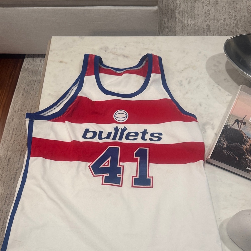 Mitchell & Ness Red and White Tank Top